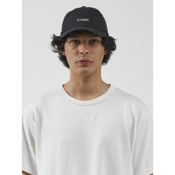 Thrills - Minimal Thrills 6 Panel Cap - Washed Black