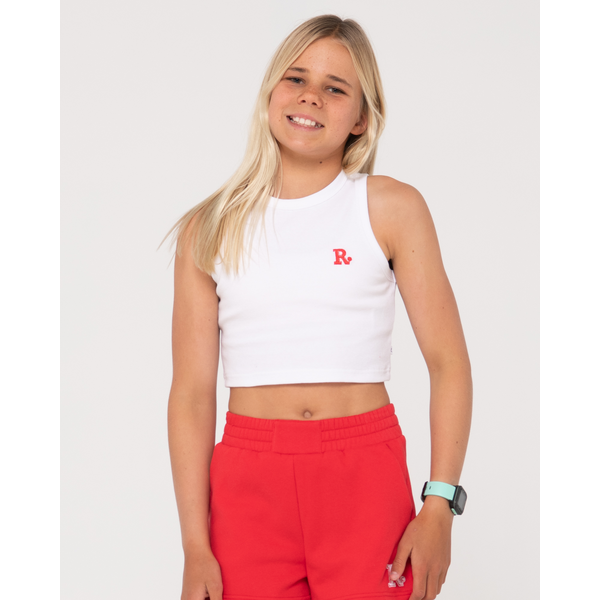 Rusty - Rusty Line Racer Tank Girls - White