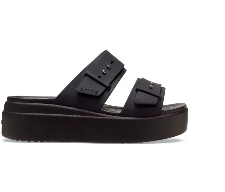 Crocs - Brooklyn Buckle Low Wedge - Womens-Footwear : We stock the very ...