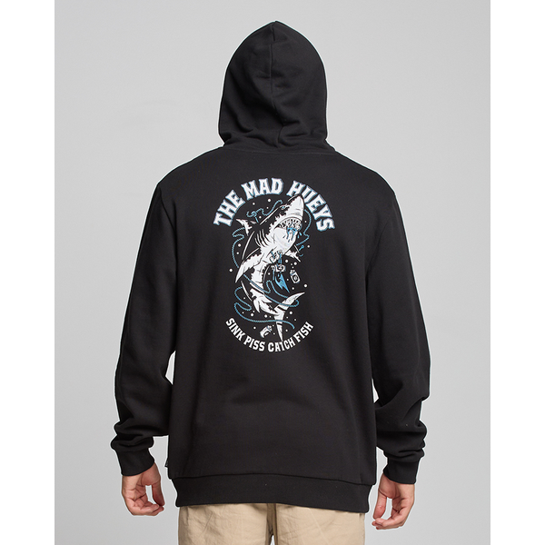 The Mad Hueys - Skewered Shark Pullover - Black