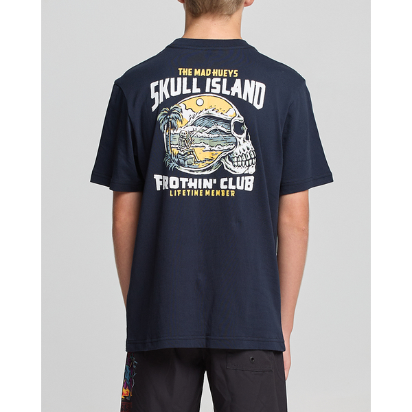 The Mad Hueys - Frothing Club Youth Tee - Navy 