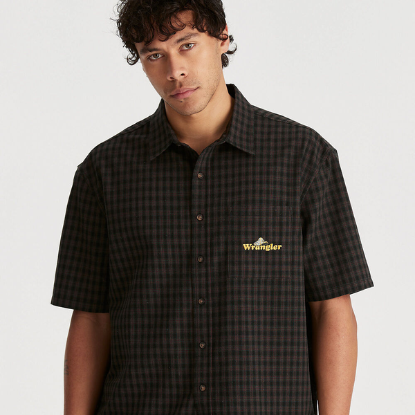 Wrangler - Boxcar Shirt - Black Check 