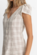 Rhythm - Rumi Check Cap Sleeve Mini Dress - Natural