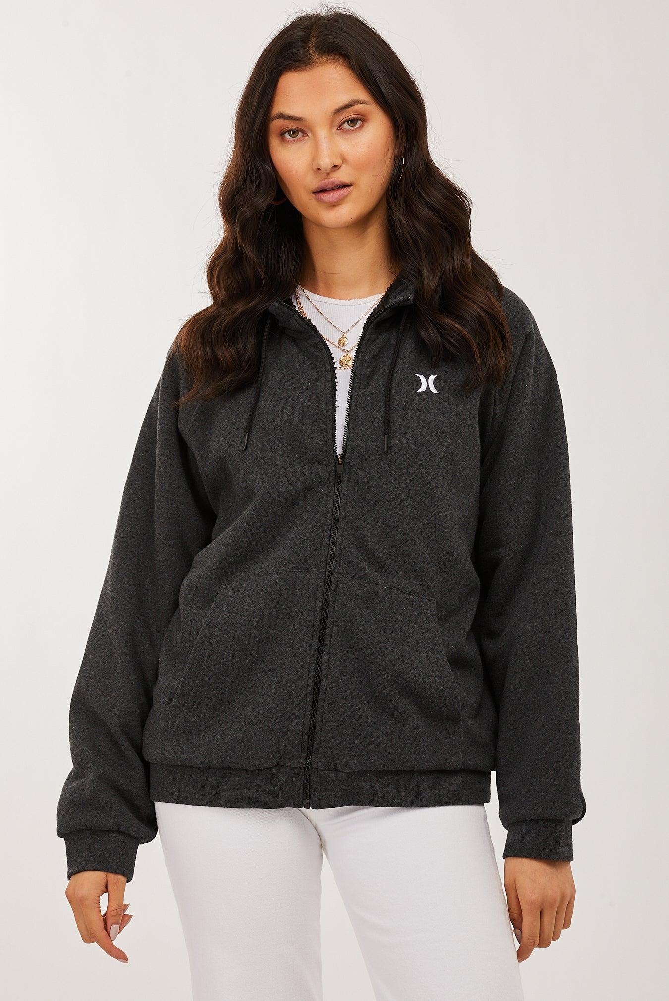 Hurley Inside Sherpa Zip Hoodie Womens Tops We stock the very latest in Surf Street Clothing Footwear Wetties Surfboards Skateboards Sunglasses and accessories. Shop with us online or instore HURLEY A...